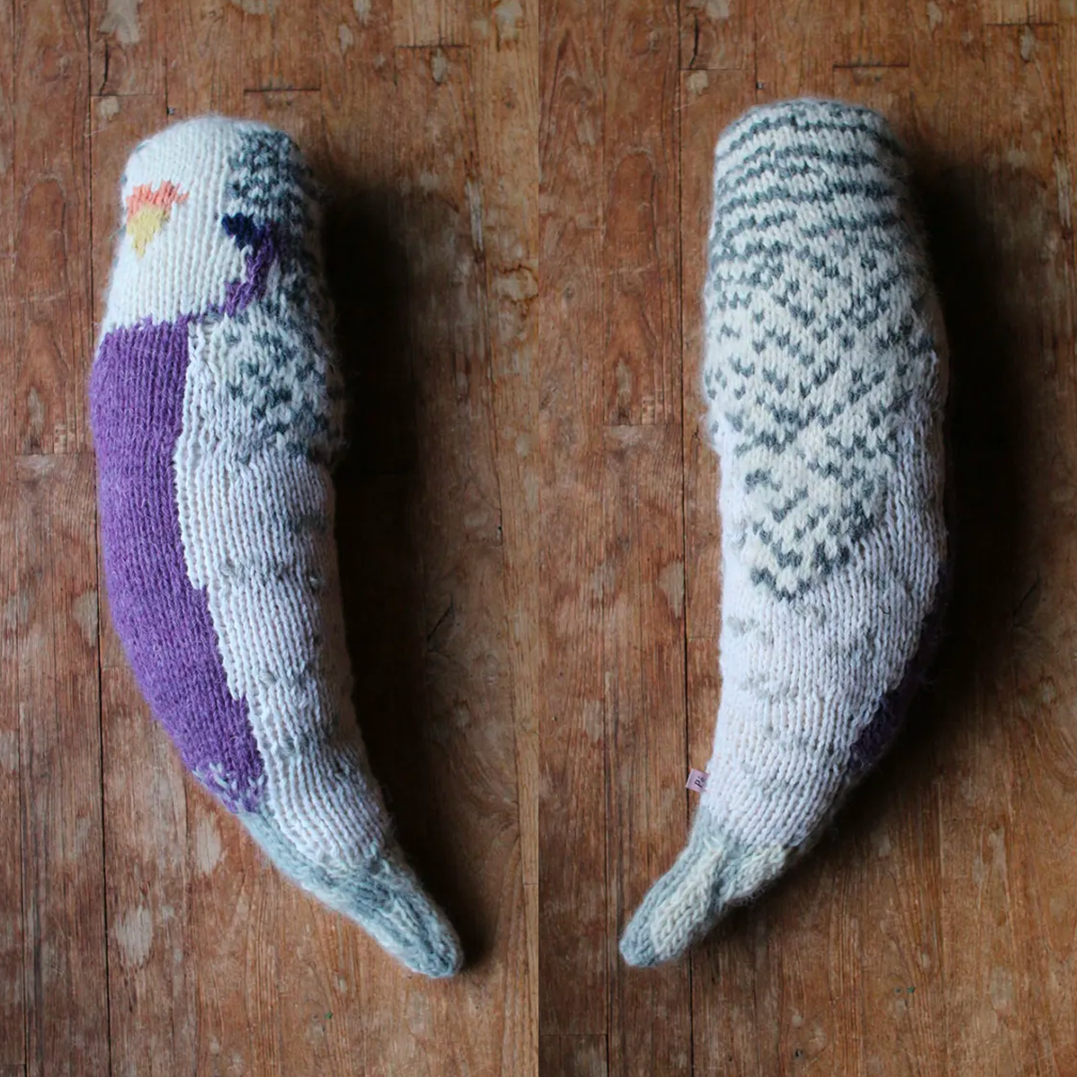 Coussin "Grande Perruche Ondulée"