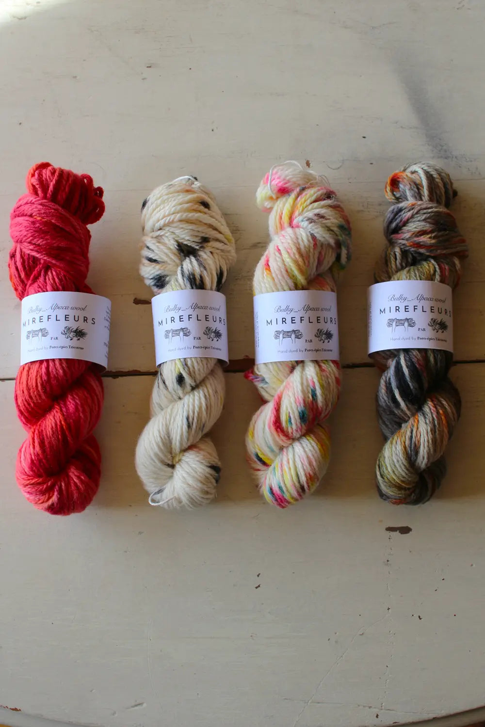 "Mirefleurs" - Bulky - Hand-dyed alpaca wool