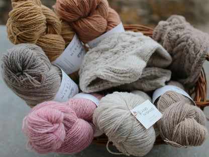 “Mirefleurs Potager” Sport-dk Recycled wool 草木手染めのリサイクルウール