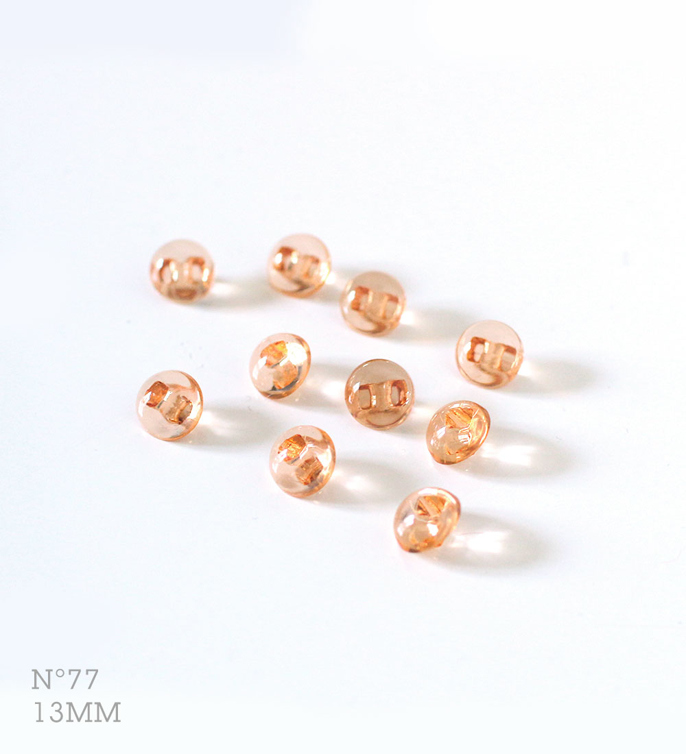 Bouton n°77, coloris chaud