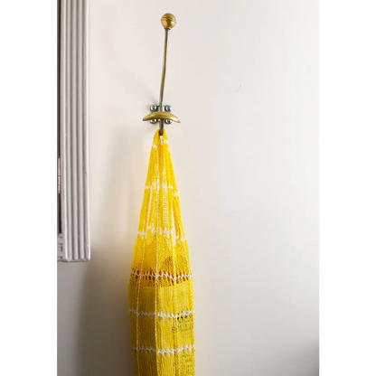 Original hand-knitted bag, off-white color
