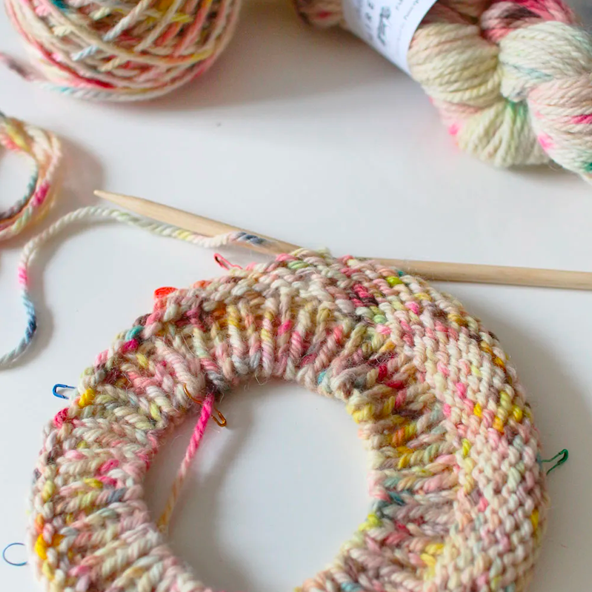Hand-Knitted Bobble Pattern Sweater, Overview