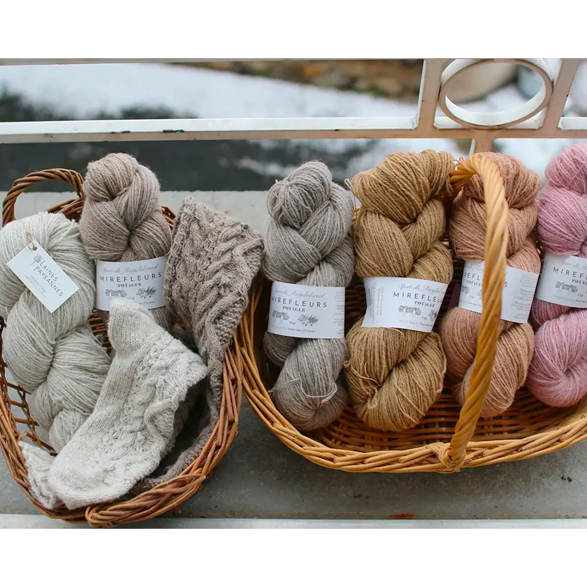 Hand-knitted Fantasy Aran sweater, detailed sleeves