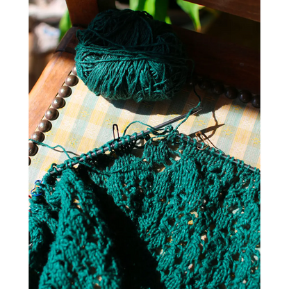 Hand-knitted Gloriette sweater, overview