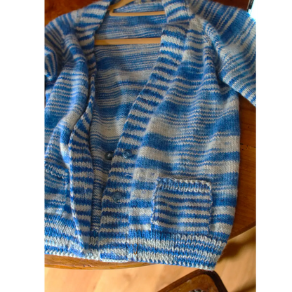 Hand-knitted Chill Morning sweater, natural color