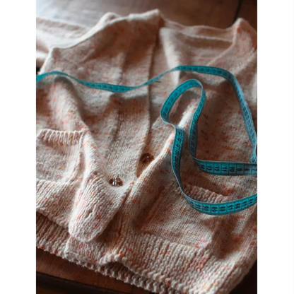 Hand-knitted Chill Morning sweater, soft texture