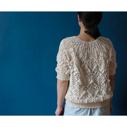 Hand-Knitted Komorebi Shawl, Border Detail
