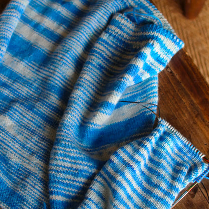 “Mirefleurs” – Dk-Worsted-Aran – 手染めの中太アルパカウール