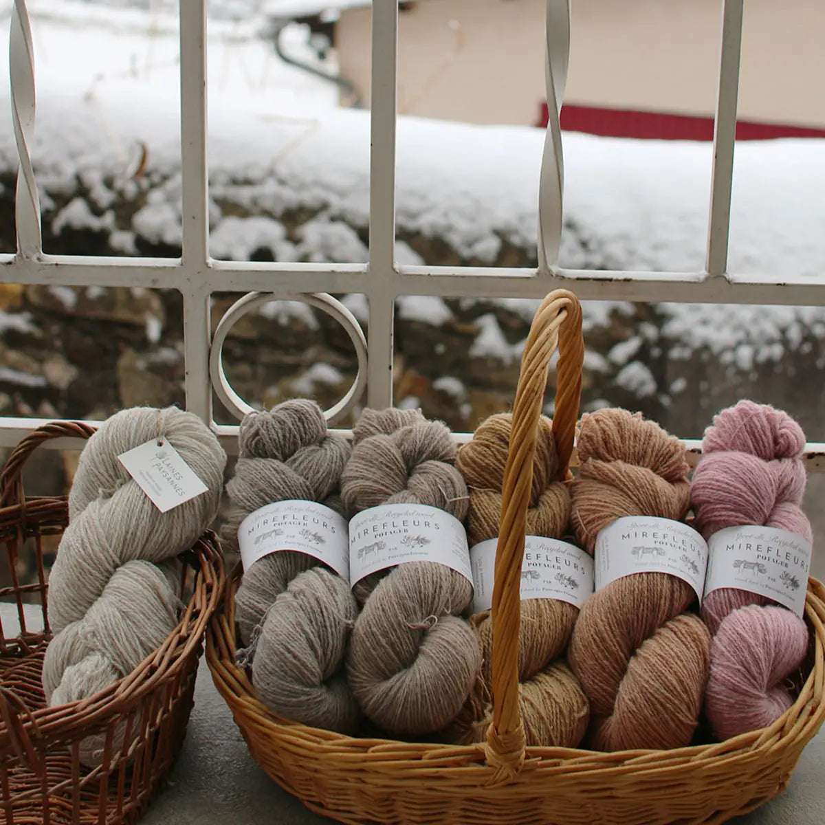 “Mirefleurs Potager” Sport-dk Recycled wool 草木手染めのリサイクルウール