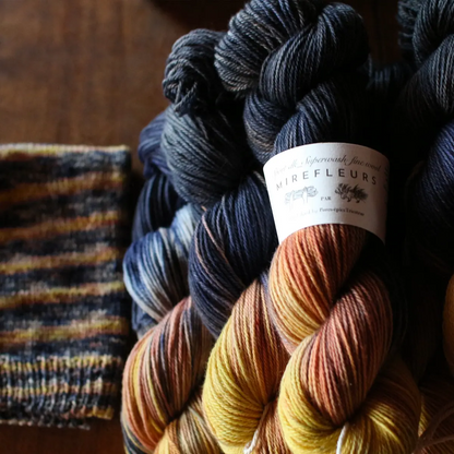 « Mirefleurs » – Sport – DK _ fine wool 手染めの中太のファインウール