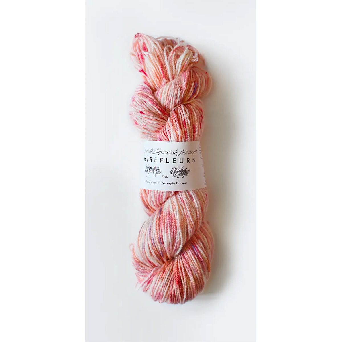 « Mirefleurs » – Sport – DK _ fine wool 手染めの中太のファインウール