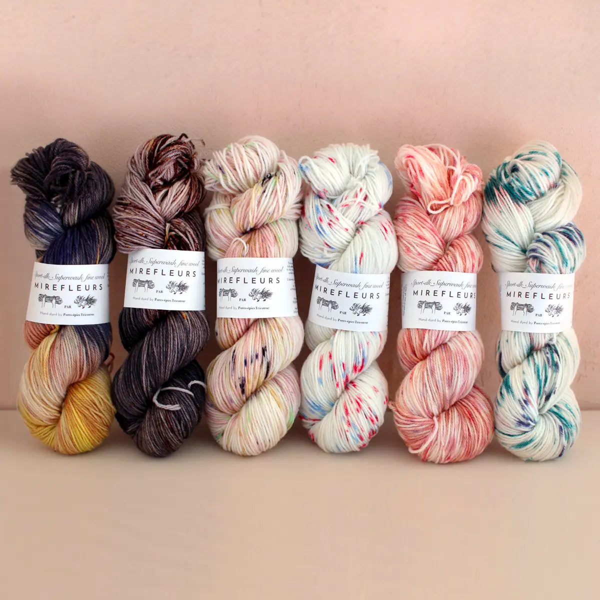 « Mirefleurs » – Sport – DK _ fine wool 手染めの中太のファインウール