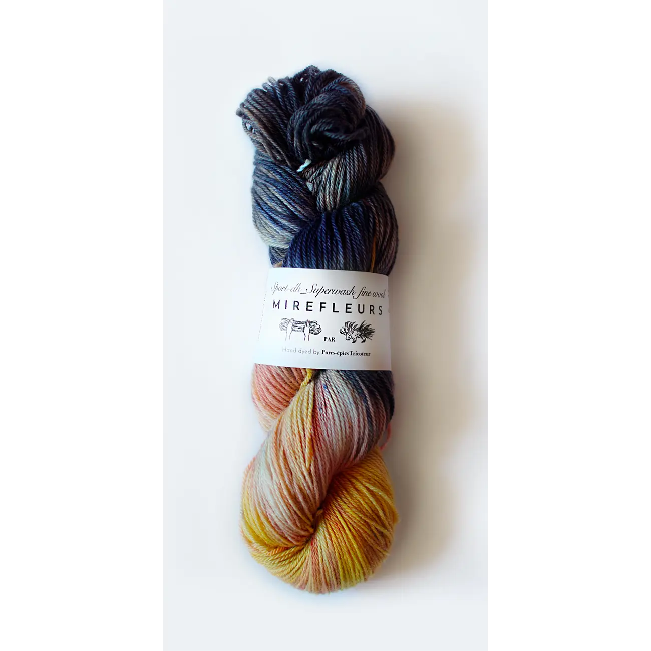 « Mirefleurs » – Sport – DK _ fine wool 手染めの中太のファインウール