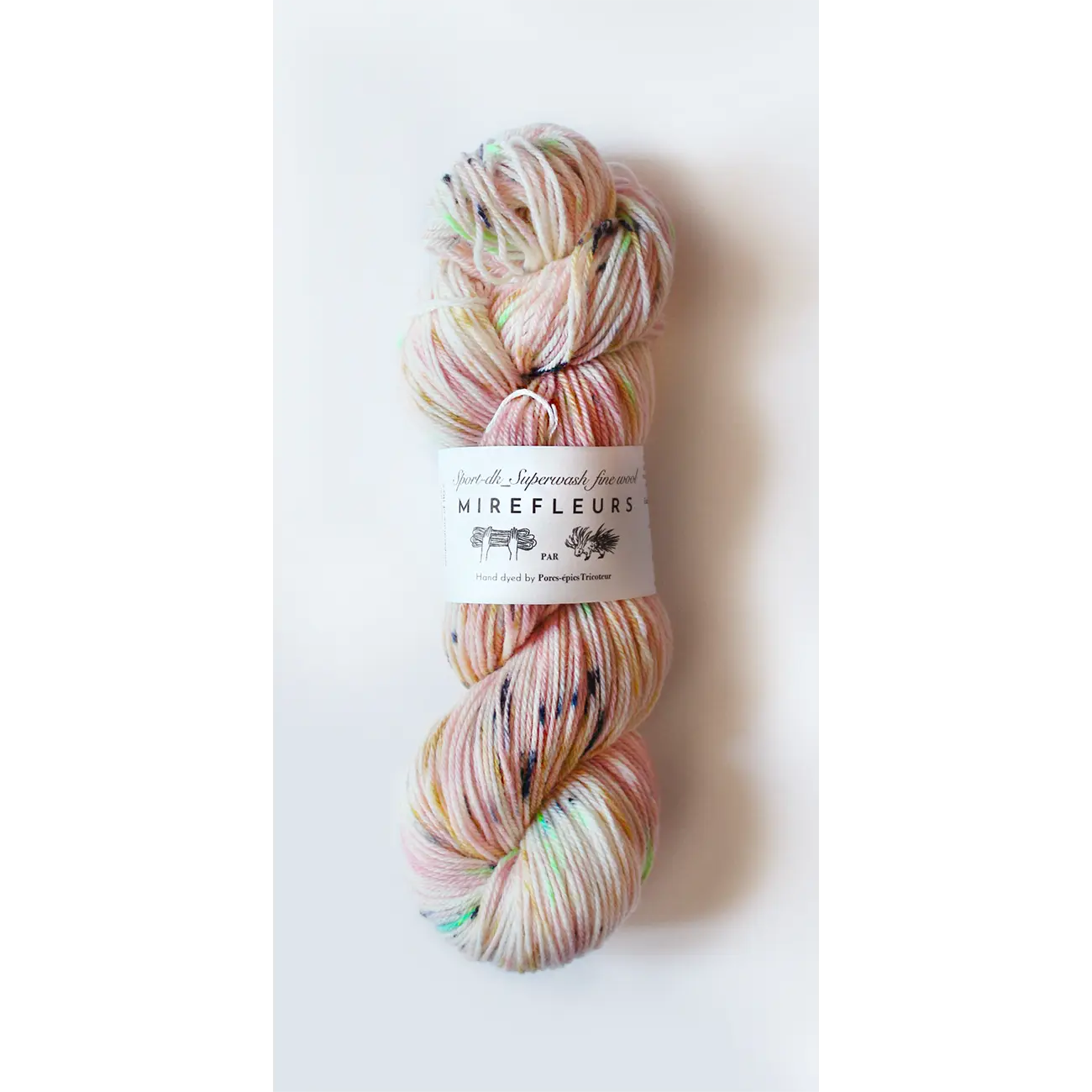 « Mirefleurs » – Sport – DK _ fine wool 手染めの中太のファインウール