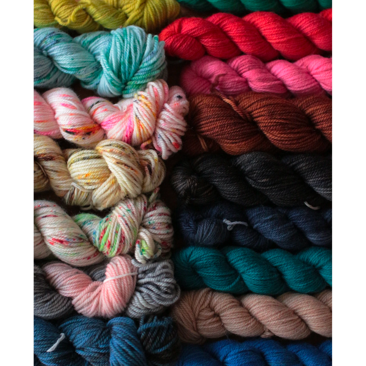 "Mirefleurs" - fingering - mini écheveaux de 25g - couleur unie - Superwash Mérino, teinture à la main