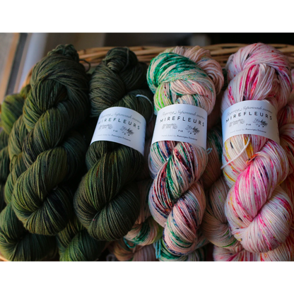 "Mirefleurs" - fingering - Superwash Mérino, teinture à la main
