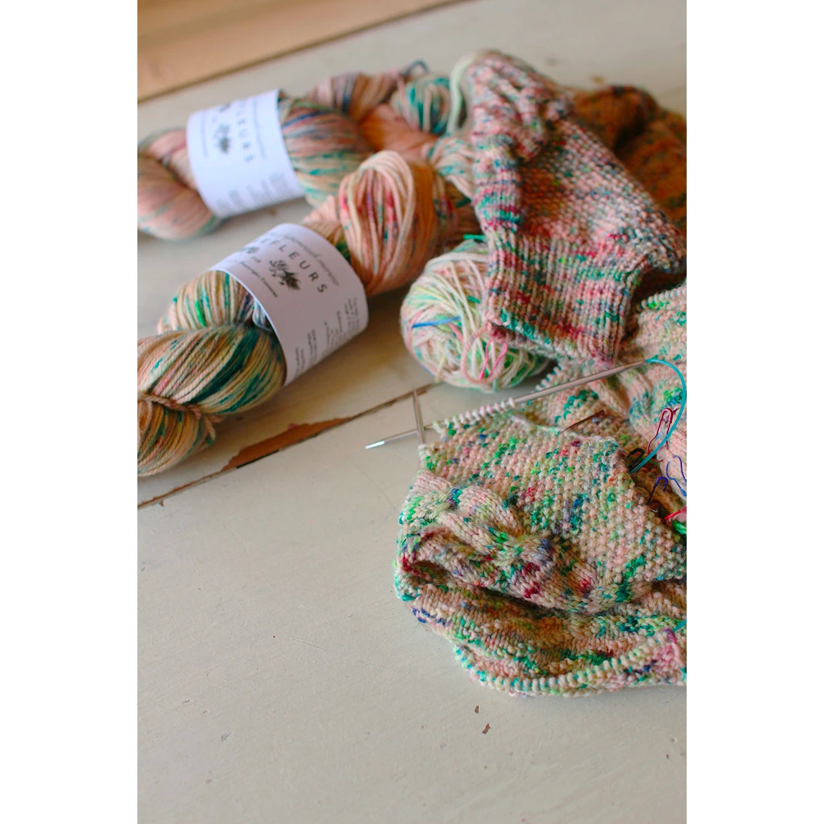 "Mirefleurs" - Fingering - Superwash Merino, hand-dyed