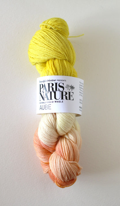 “Paris Nature (パリ・ナチュール)” Aube & Champs (細手のメリノウール) – パリの草木手染め糸