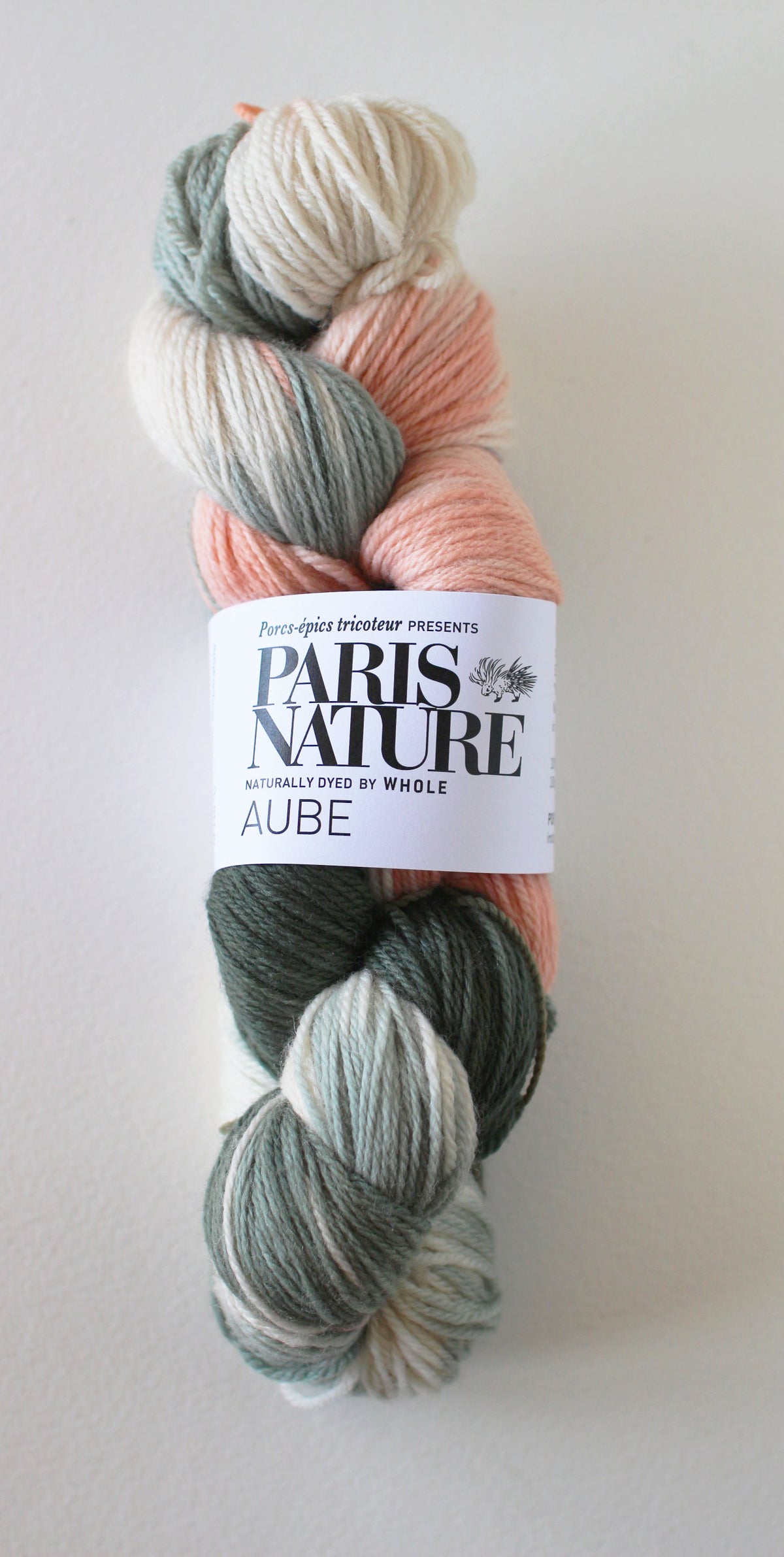 “Paris Nature (パリ・ナチュール)” Aube & Champs (細手のメリノウール) – パリの草木手染め糸