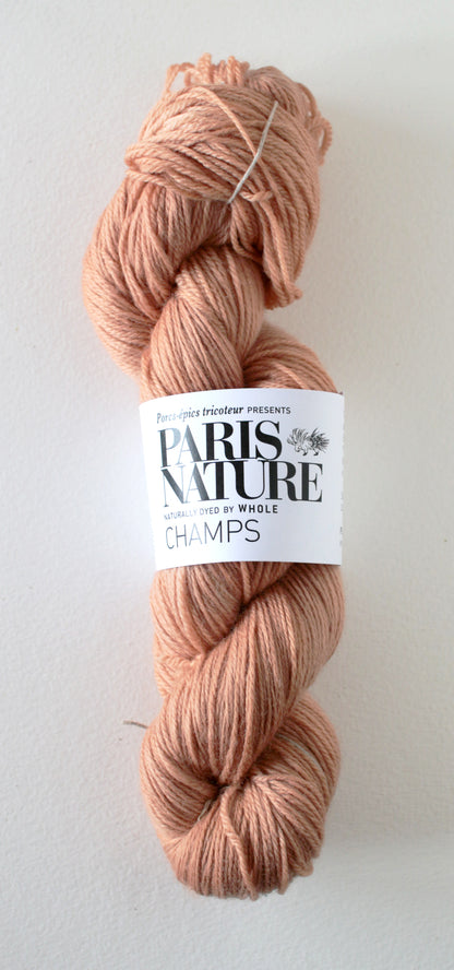 “Paris Nature (パリ・ナチュール)” Aube & Champs (細手のメリノウール) – パリの草木手染め糸