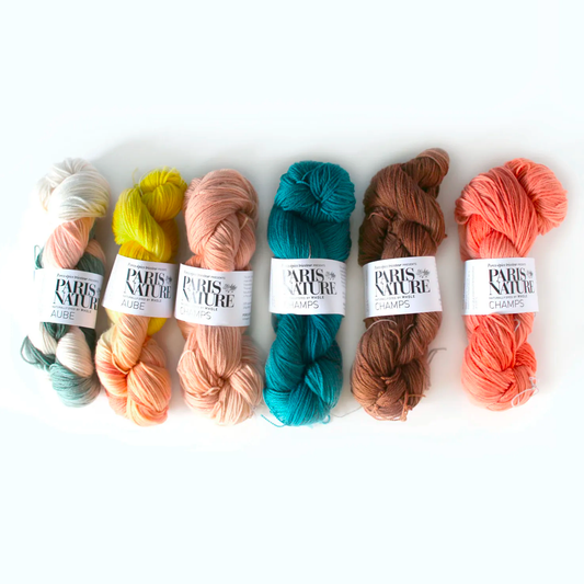 Paris Nature Fingering Yarn, Plant-Dyed Colors