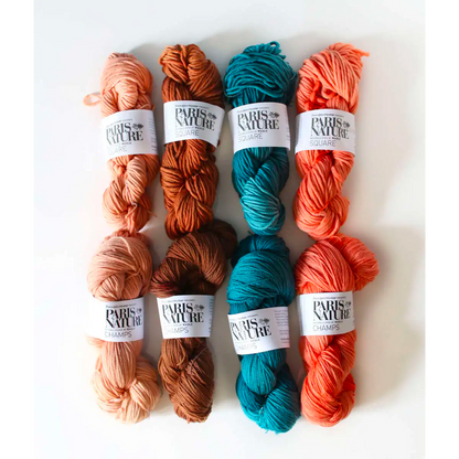 Paris Nature Knitted Swatch, Plant-Dyed