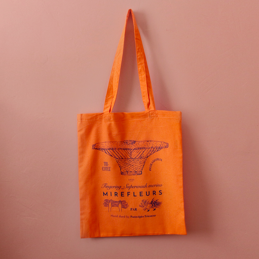 Porcs-épics Tricoteur Orange Knitting Tote Bag