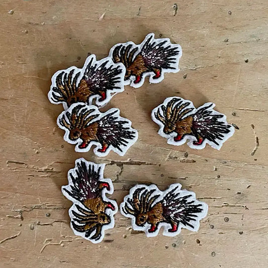 Original embroidered patch by Porcs-épics Tricoteur