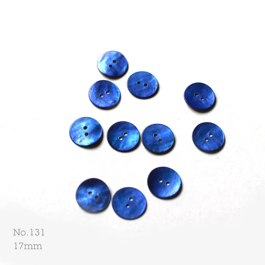 No.131 | マザーオブパール（白蝶貝）ボタン 17mm | 4個または7個セット