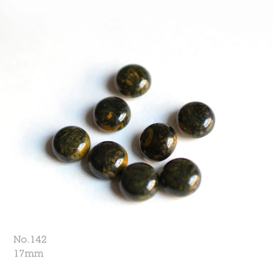 No.142 | ヴィンテージプラスチックボタン 17mm | 8個セット