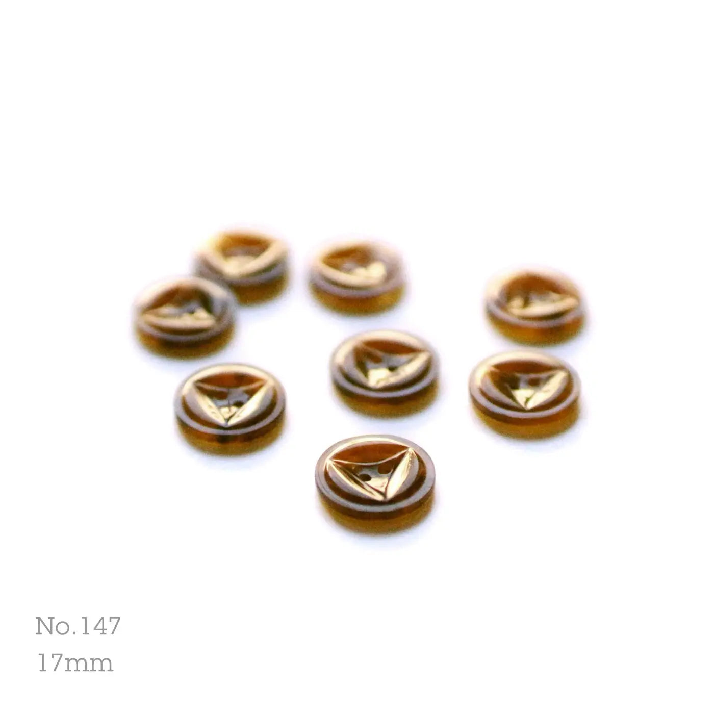 No.147 | ヴィンテージプラスチックボタン 17mm | 8個セット