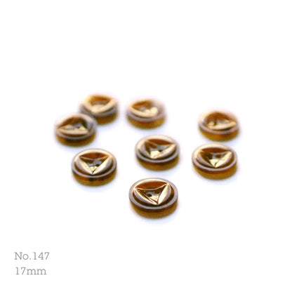 No.147 | ヴィンテージプラスチックボタン 17mm | 8個セット