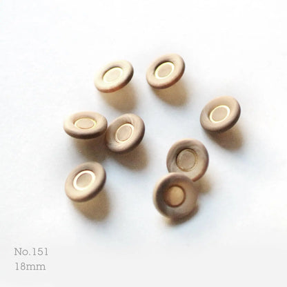 No.151 | Boutons vintages en plastique, 18 mm | Lot de 6