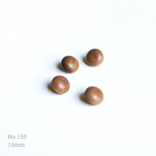 No.159 | ヴィンテージ木製同型ボタン 14mm | 4個セット