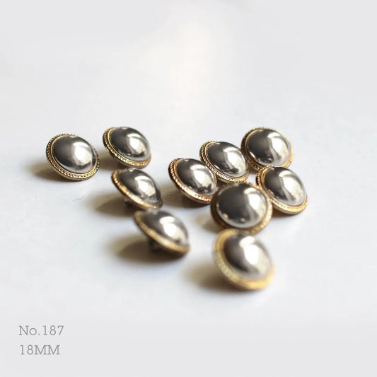 No.187 | メタルボタン 18mm | 4個または7個セット