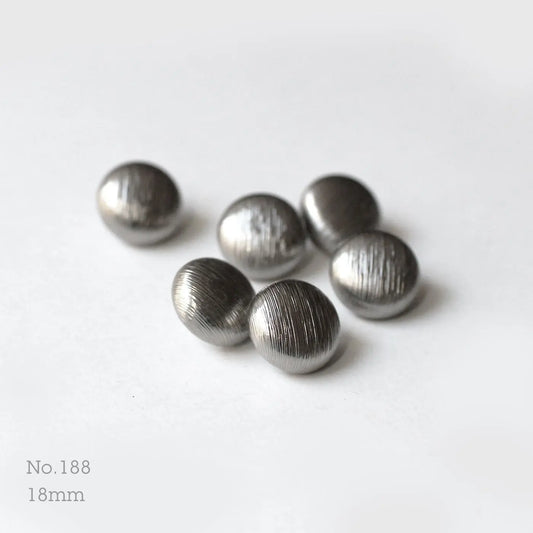No.188 | メタルボタン 18mm | 6個セット