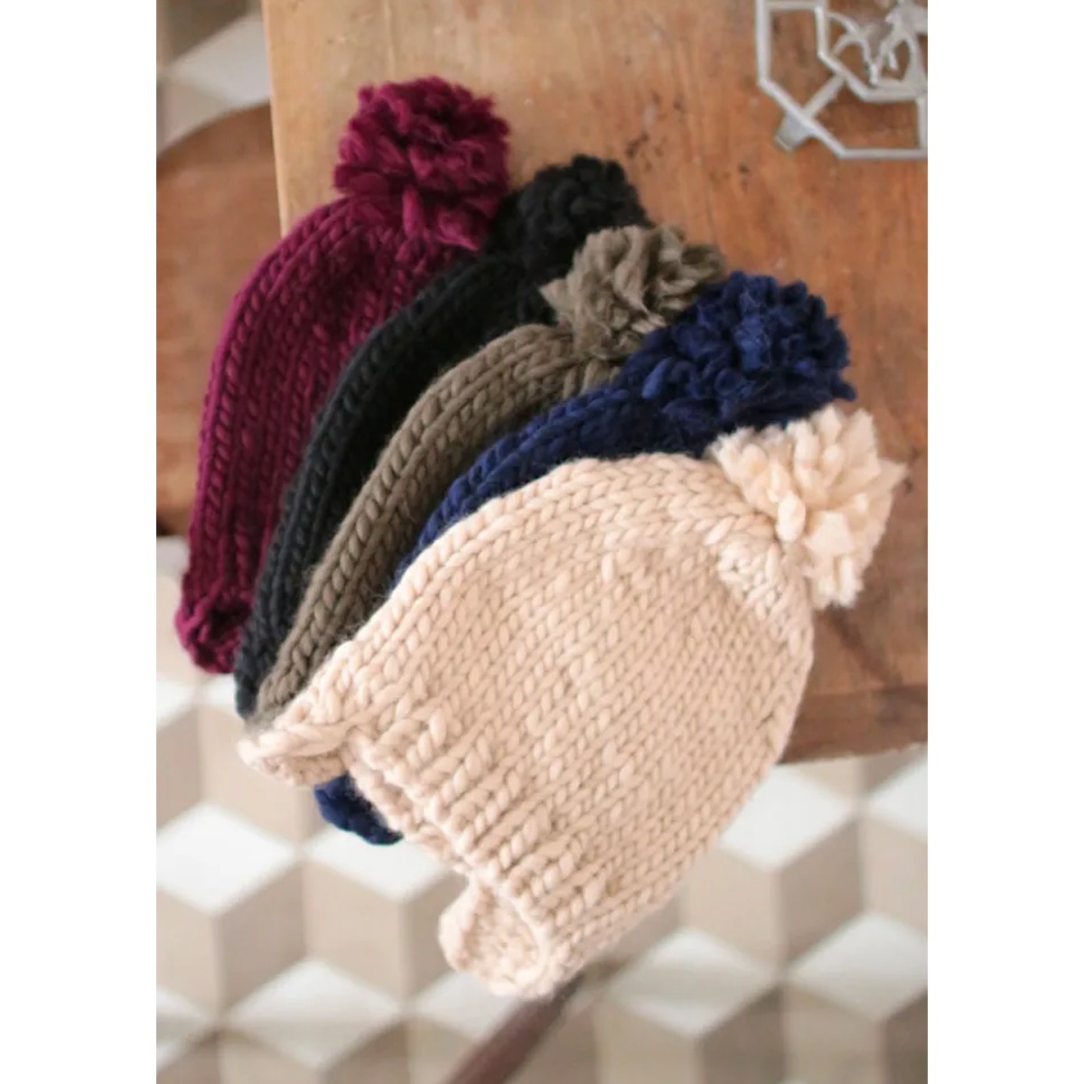 Hand-Knitted "Inélégant" Earflap Hat