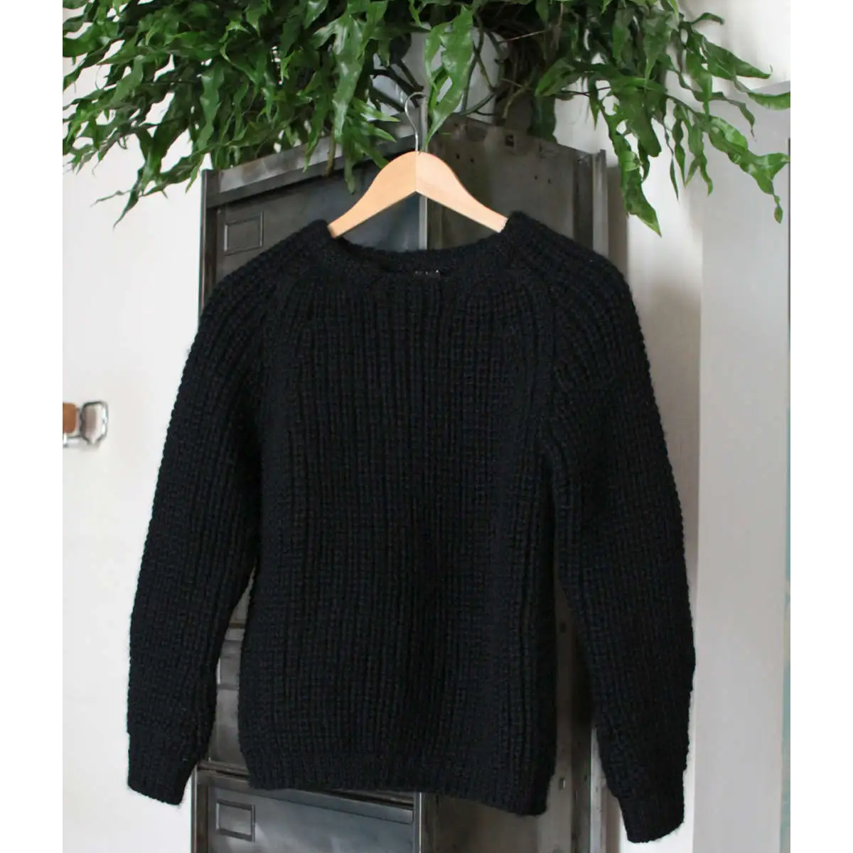 Hand-Knitted Fisherman Style Sweater, Back View